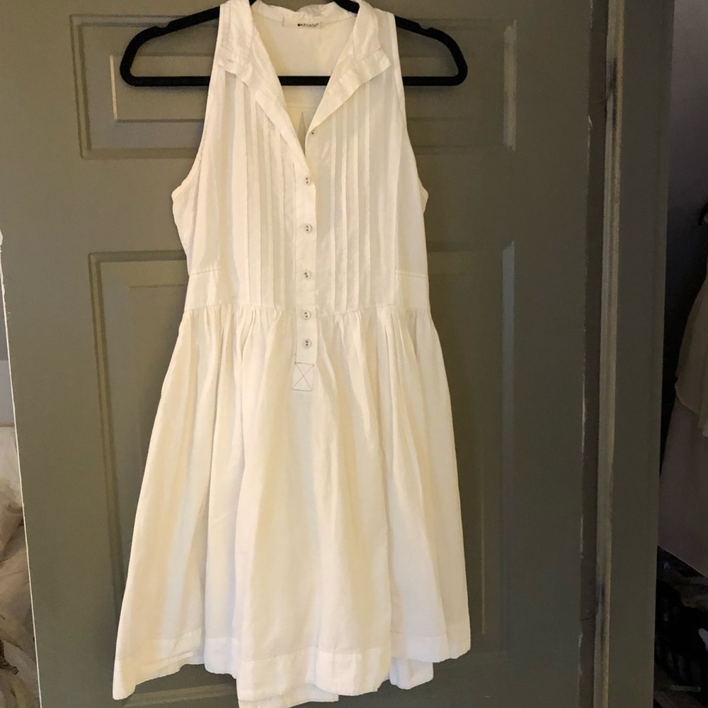 LA Made sleeveless shirt dress
